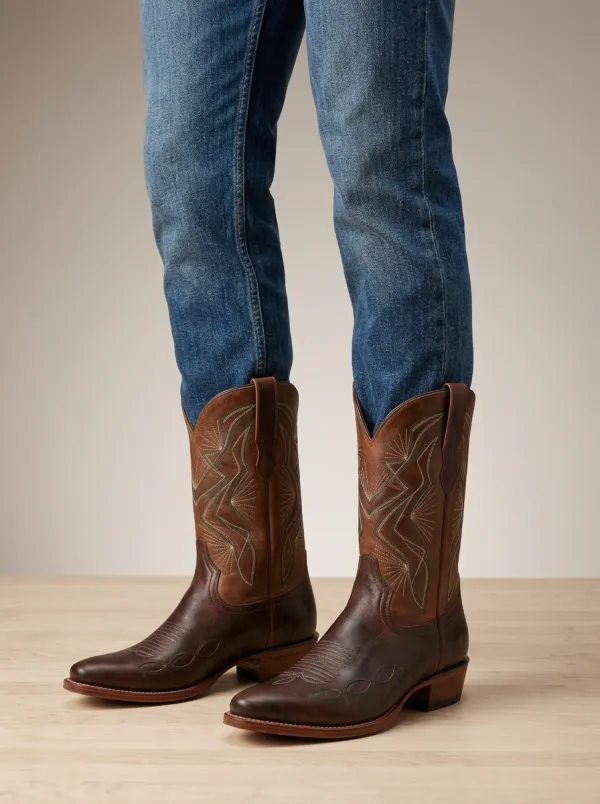 Men’s Embroidered Western Cowboy Boots