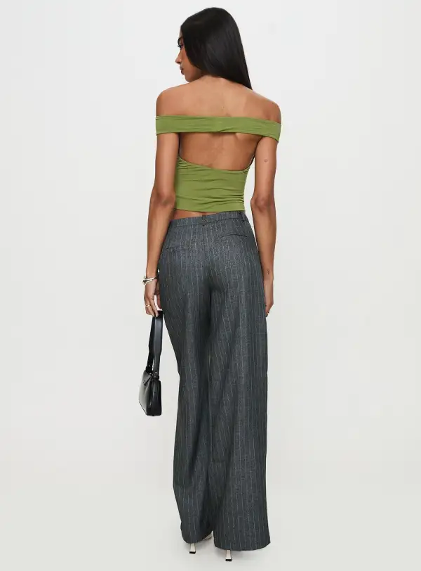 Flared Broadcast Wide Leg Pants