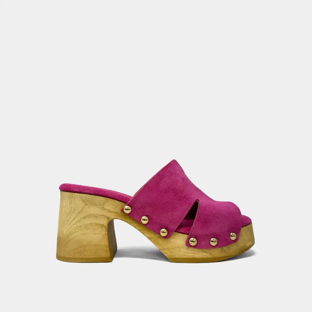 Block Heel Suede Heels