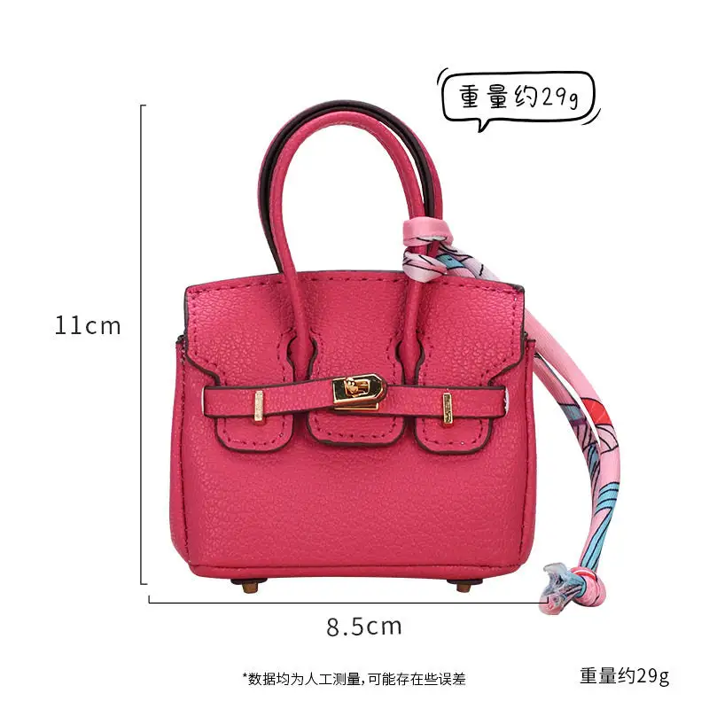 Mini Platinum Bag Pendant Keychain Earphone Accessory