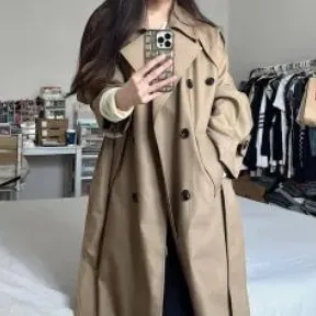 Timeless Lapel Collar Trench Coat