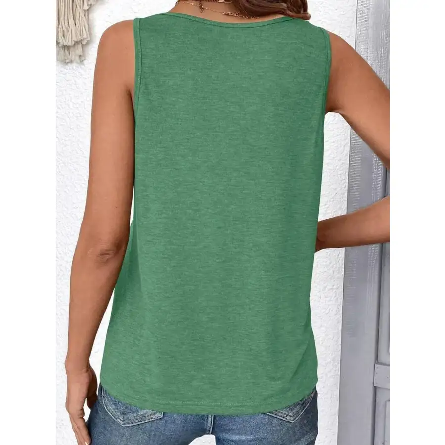 Ruched V Neck Tank