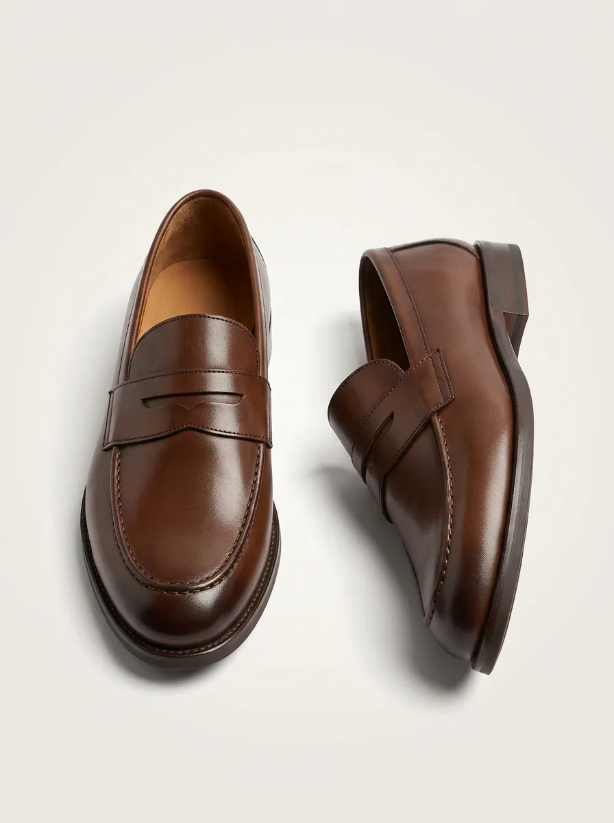 Men's Classic Leather Penny Loafers