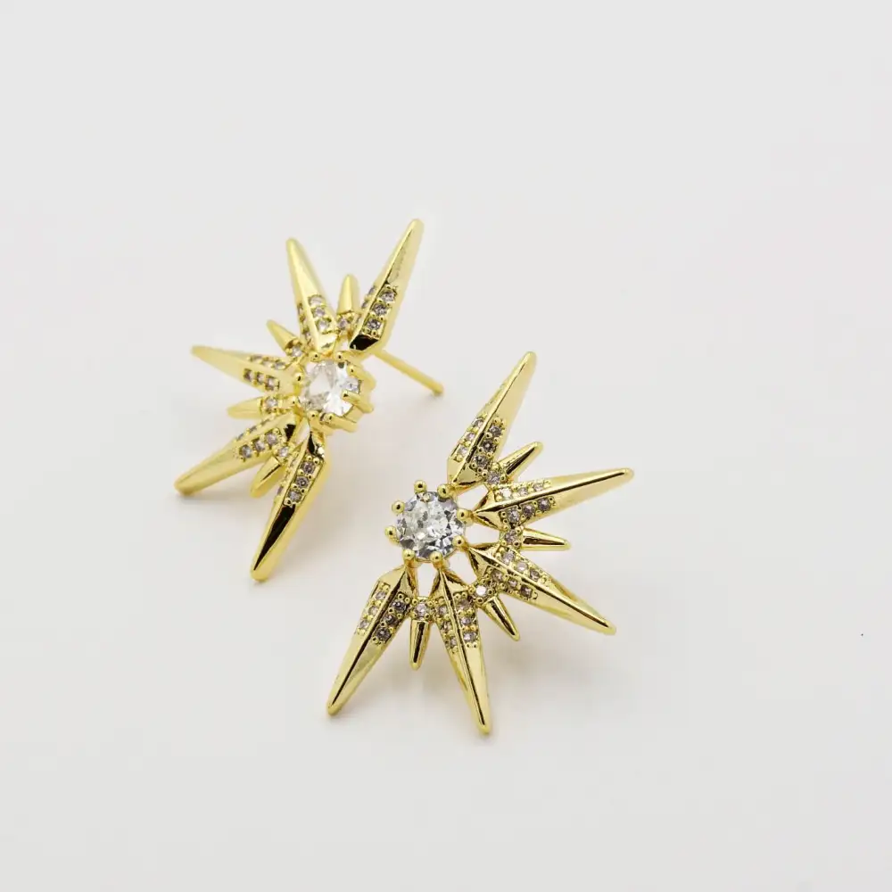 Classic Crystal Accent Statement Earrings