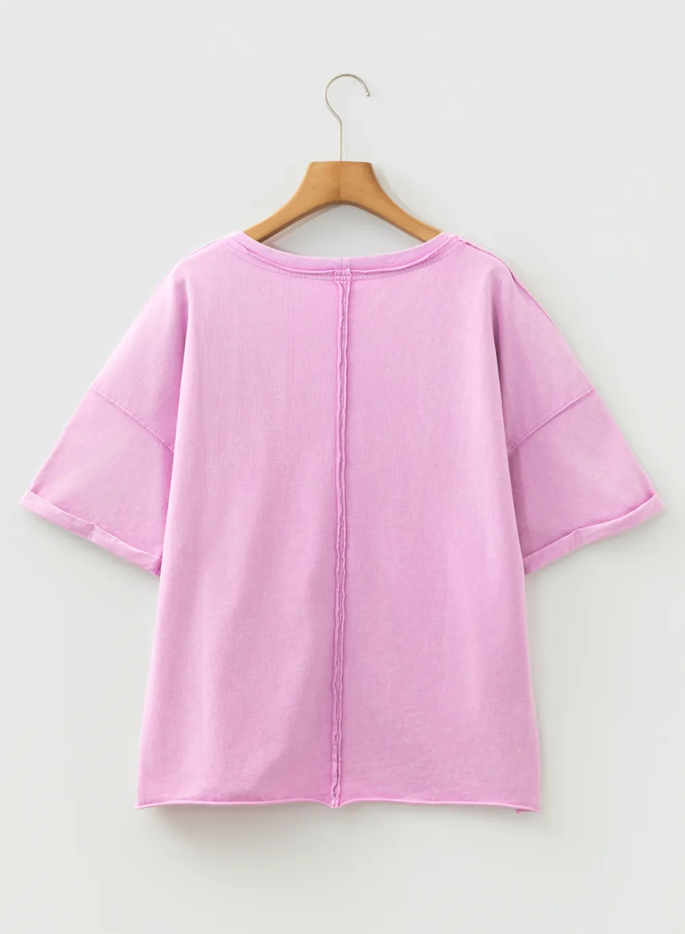 Lavendula Mineral Wash Drop Shoulder Tee