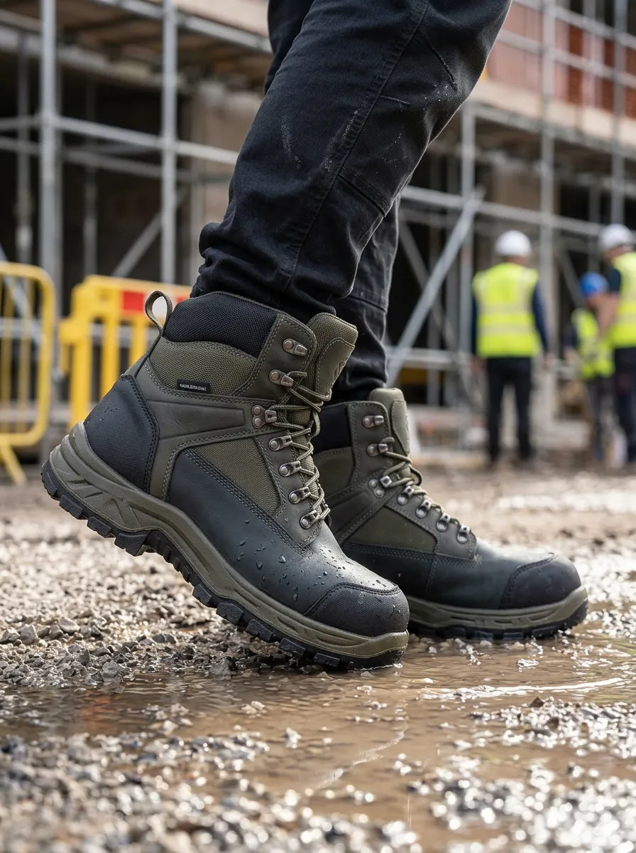 Trail-Ready Outdoor Workwear Men's Waterproof Work Boots