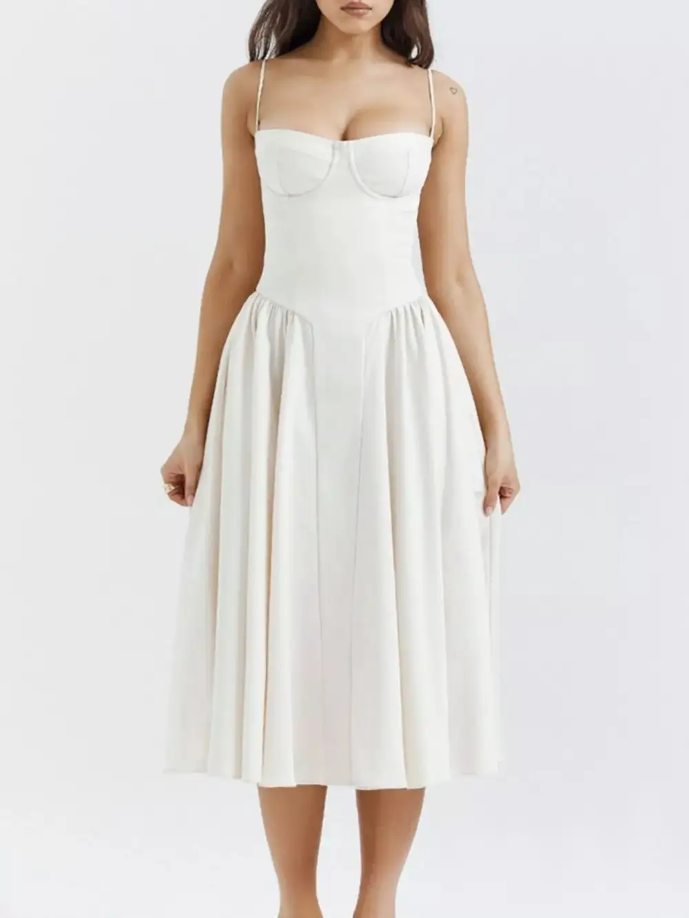 Easy Fit Sleeveless Midi Dress