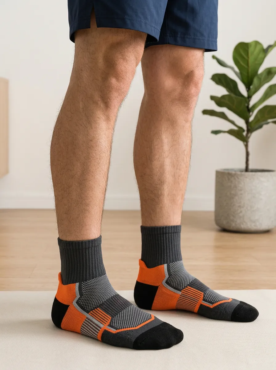 Men's Classic and Color-Blocked Athletic Socks