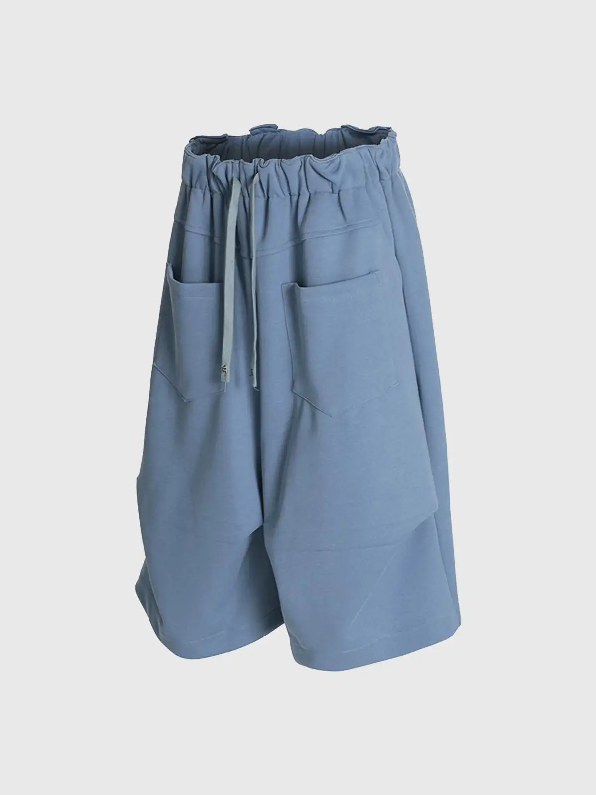 Wide-Leg Drawstring Shorts