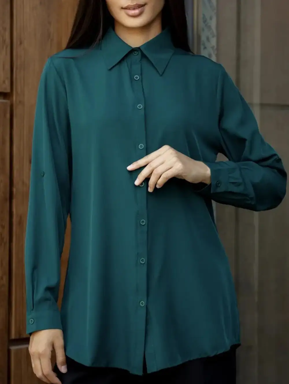 Polo Button Blouse