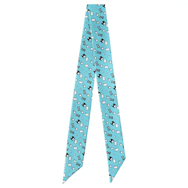 Computer Blues Design Hair Scarf