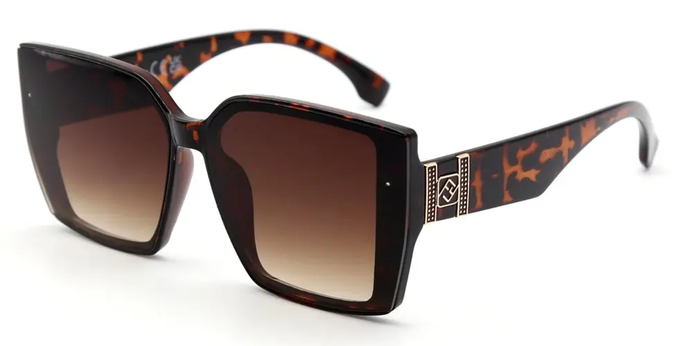 Women Square Butterfly Plastic Sunglasses