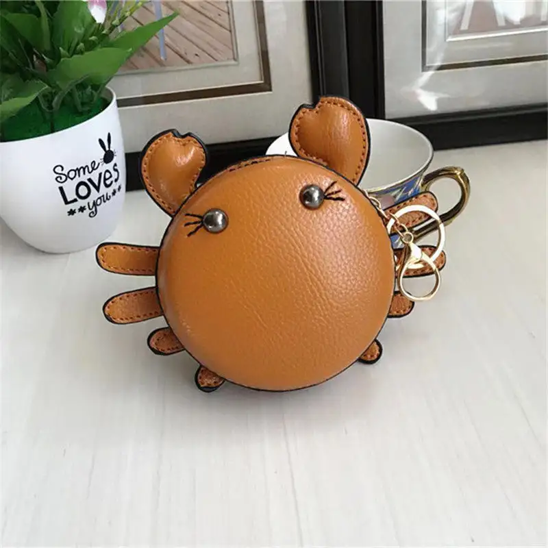 Cartoon Crab Coin Purse Keychain Pouch