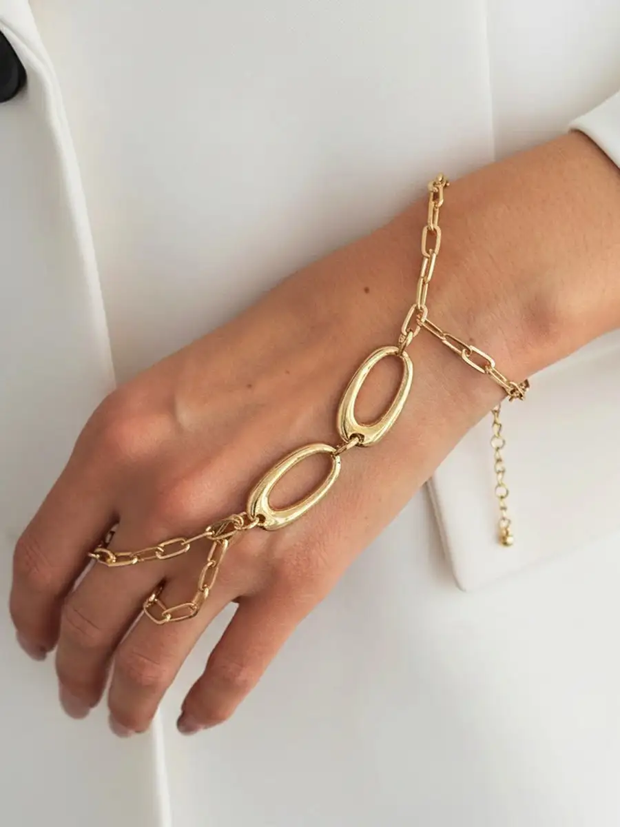 Chain Geometric Alloy Bracelet
