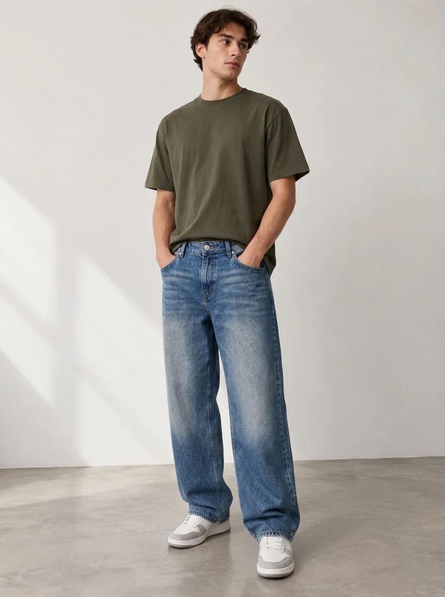 Easygoing Straight Fit Relaxed Fit Men's Everyday Jeans