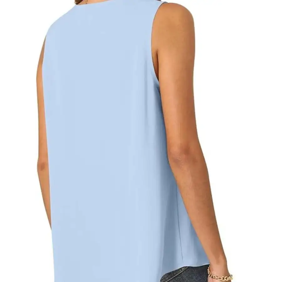 Full Size V Neck Sleeveless Tank Top