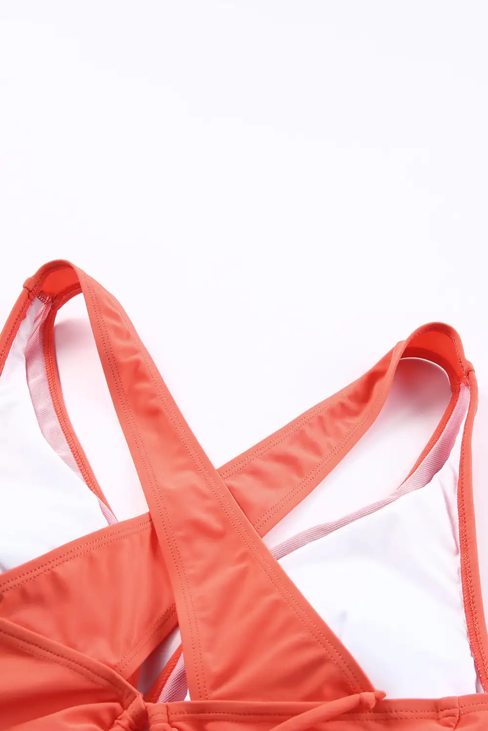 Swimwear Solid Cross Criss V Neck Bodycom Sexy Bikinis
