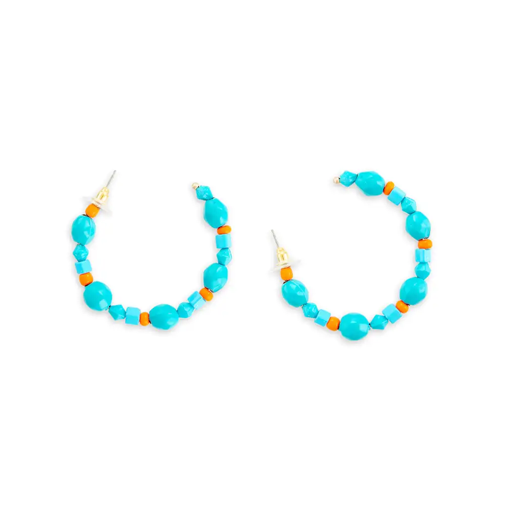 Artistic Detailed Celestial Crescent Hoop Earrings