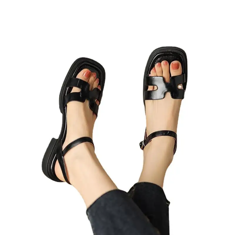 Platform Strap Flat Sandals