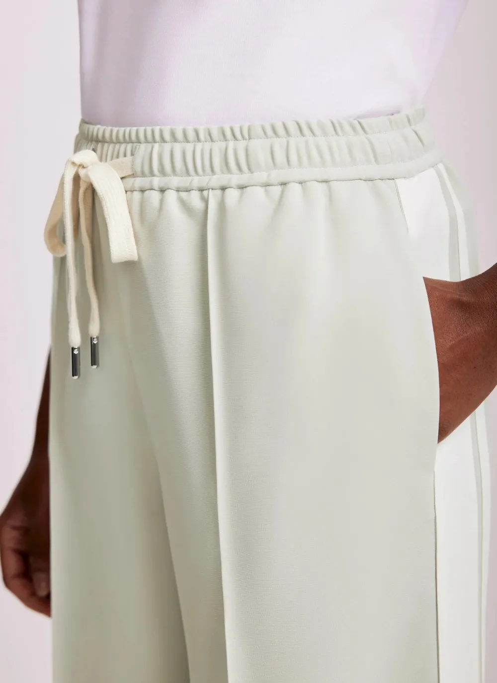 Casual Style Side Stripe Trousers