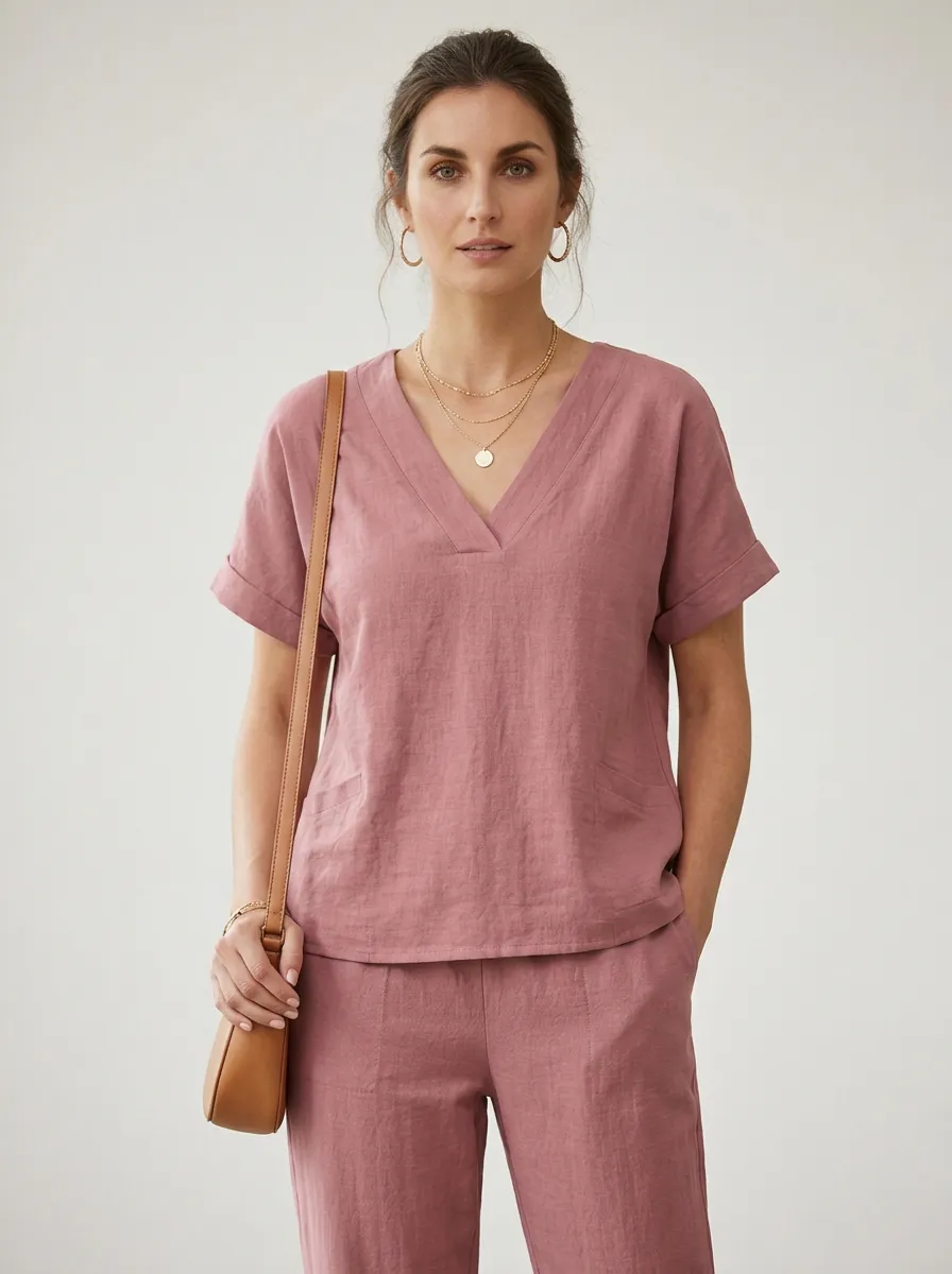 Everyday Easy-Fit Women's V-Neck Shirt