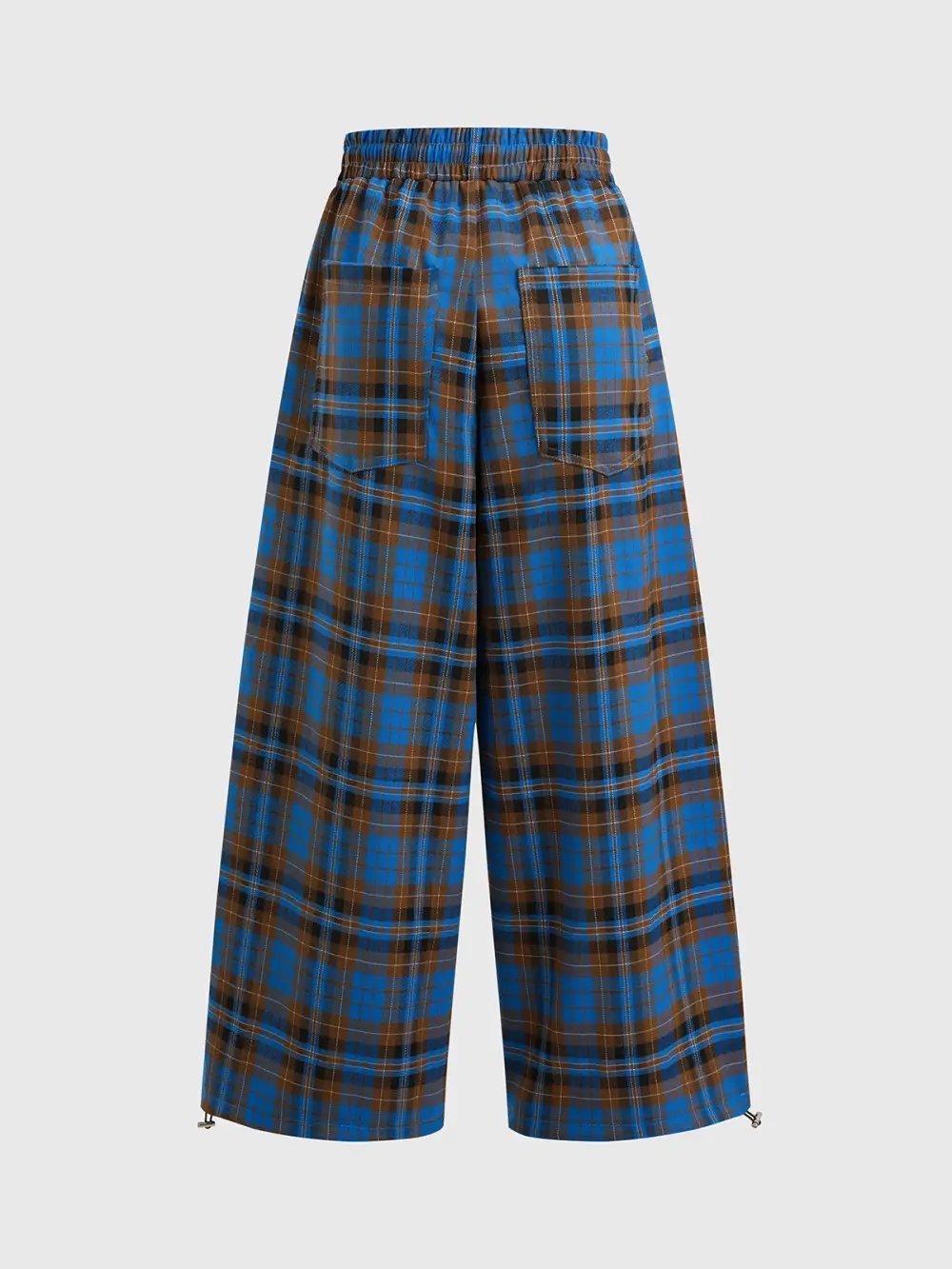 Structured Plaid Pants