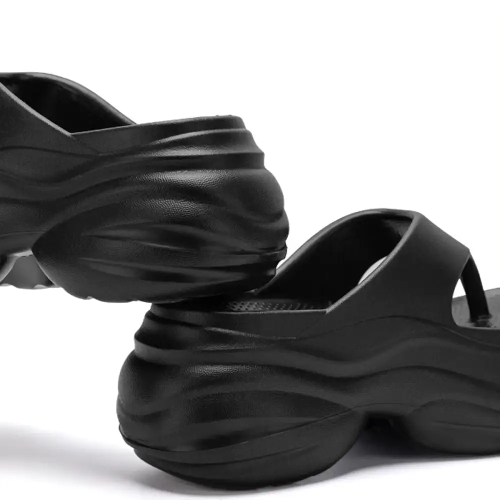 Relaxed Platform Comfort Slippers