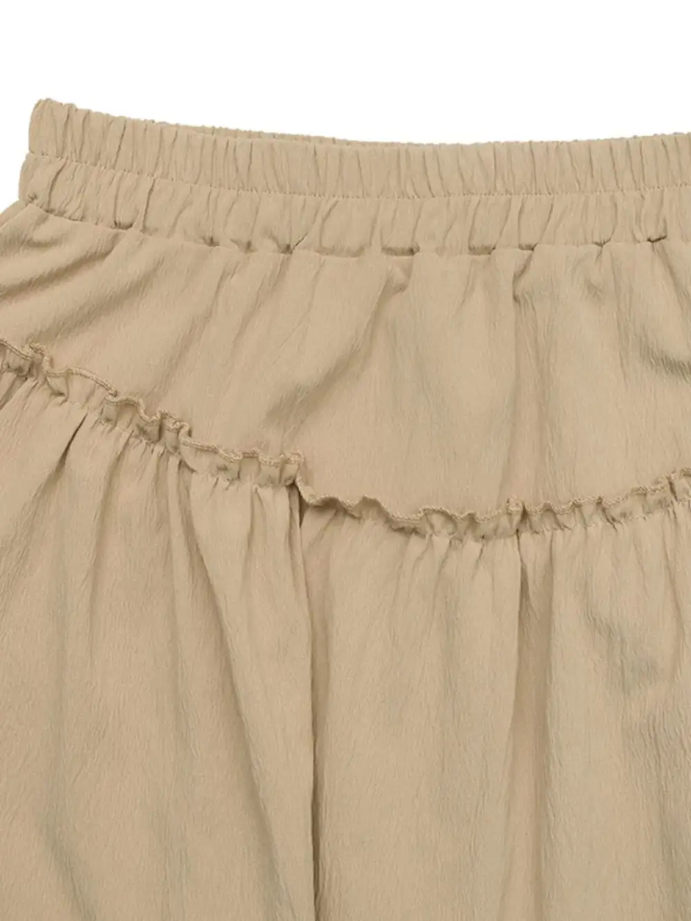 Tailored Elastic Layered Skirt