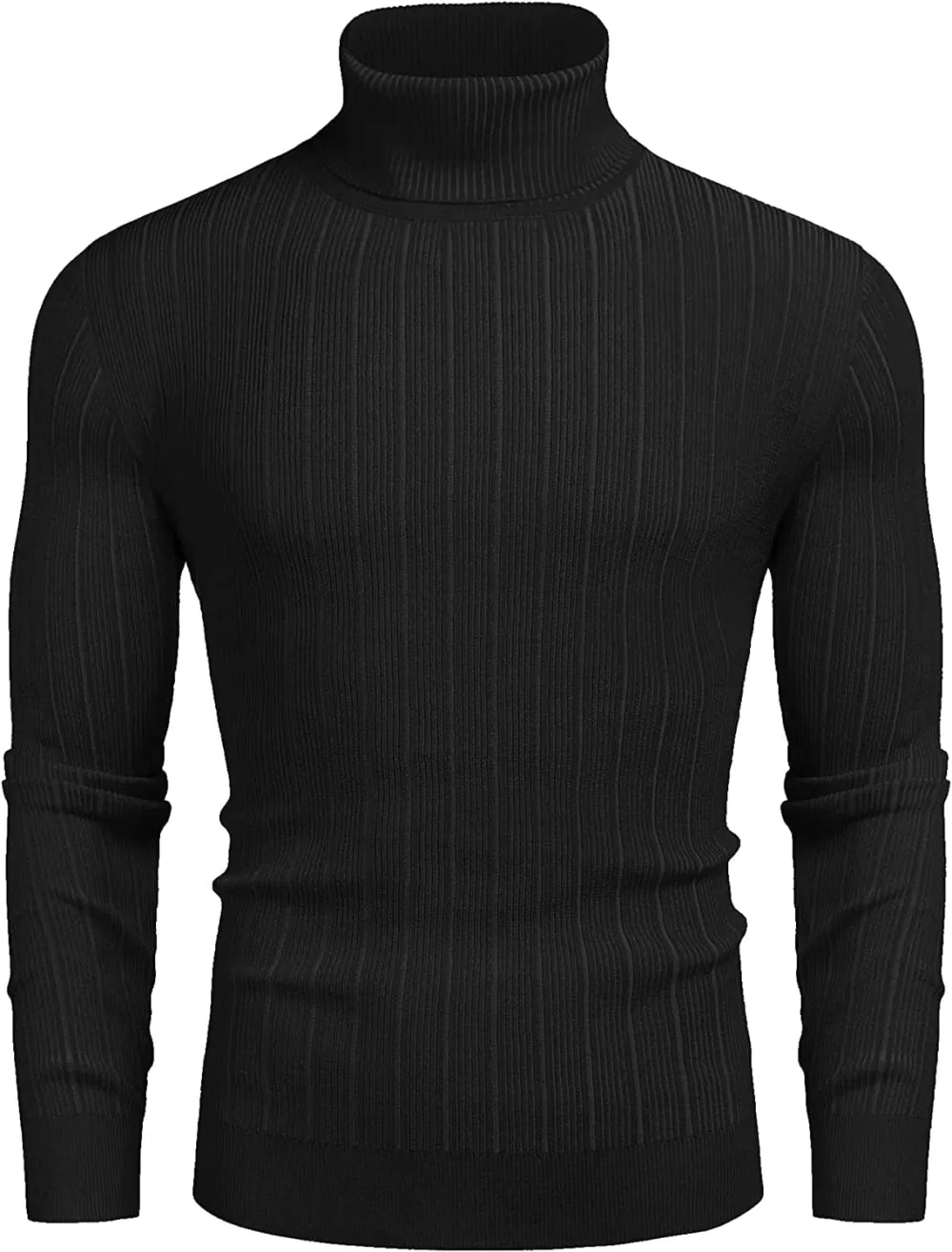 Slim Fit Knitted High Neck Pullover Sweaters Jeans