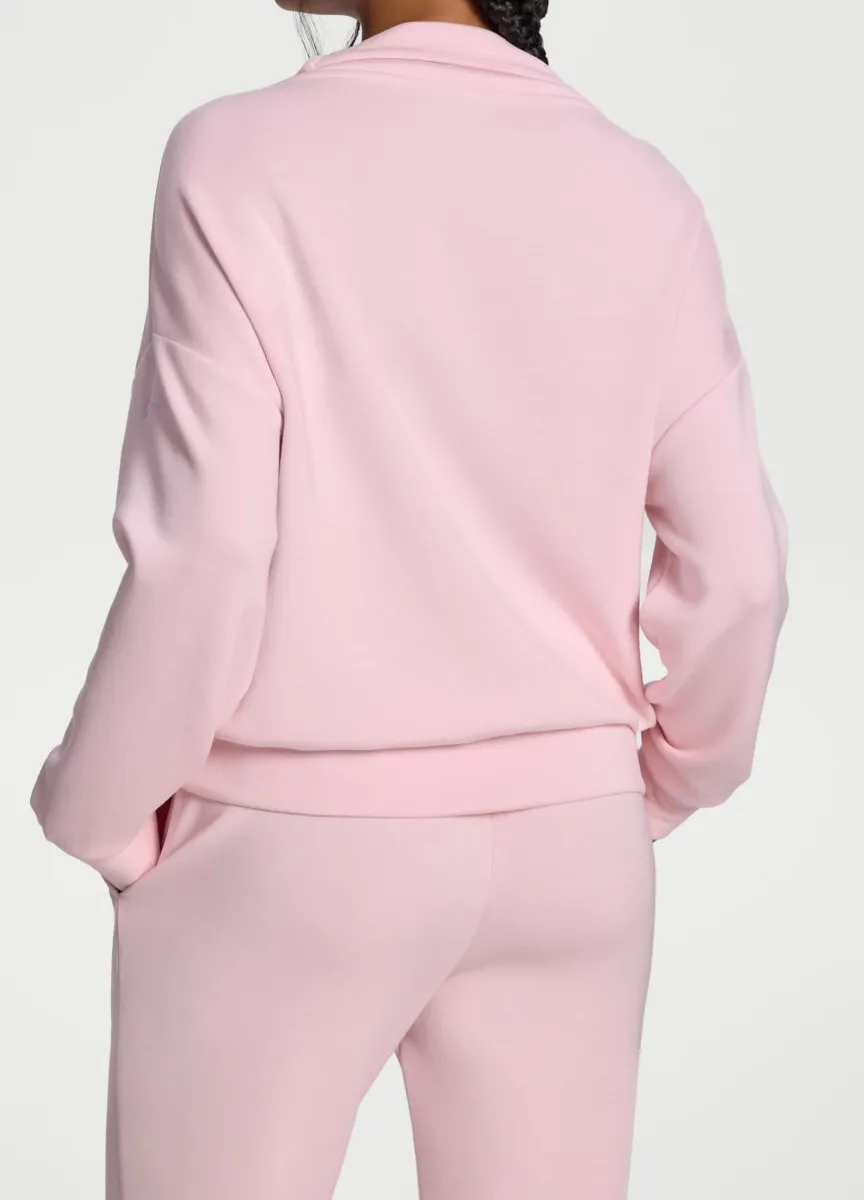 Soft Structured Half-Zip Pullover