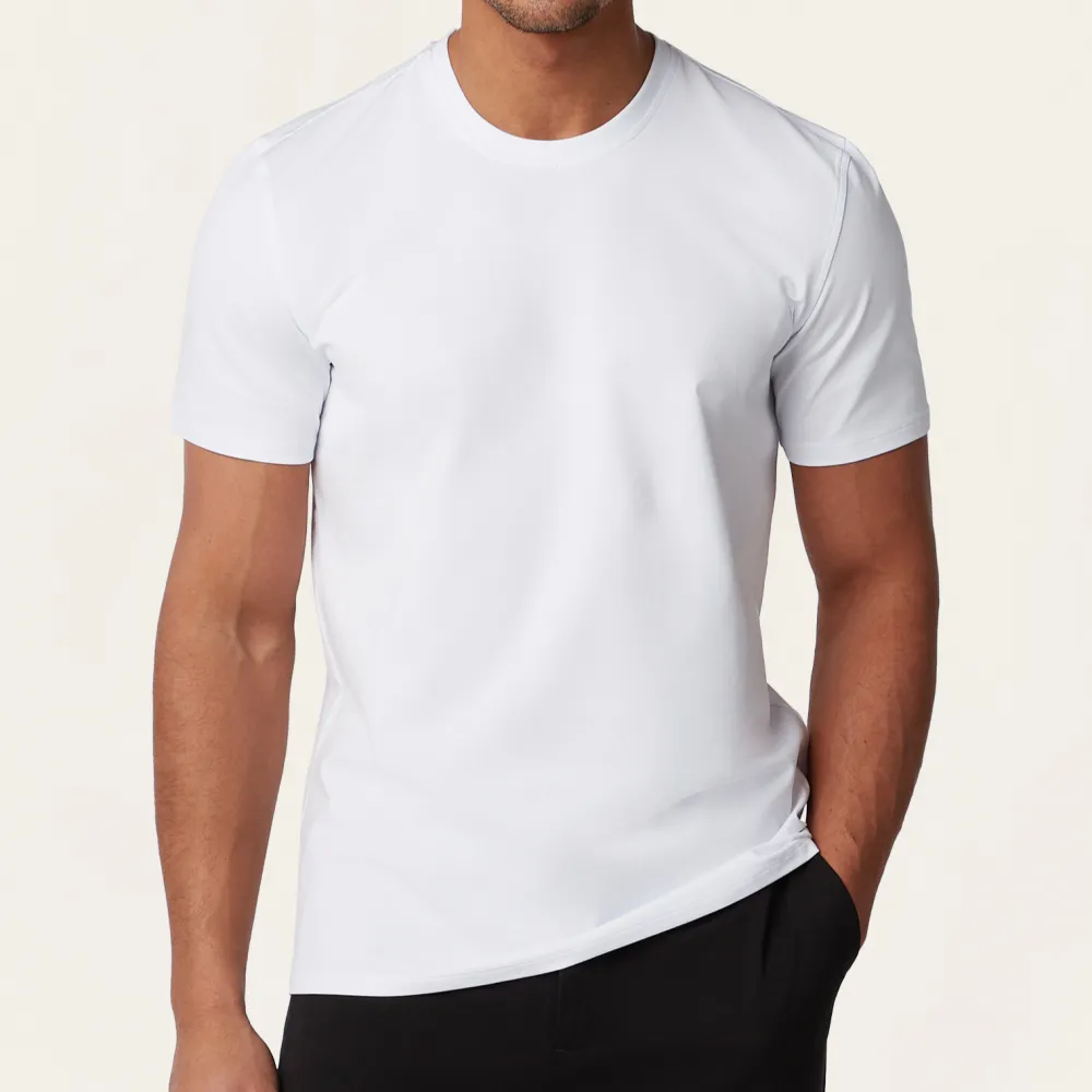 Refined Classic Fit Stretch Blend Round Neck T-Shirt