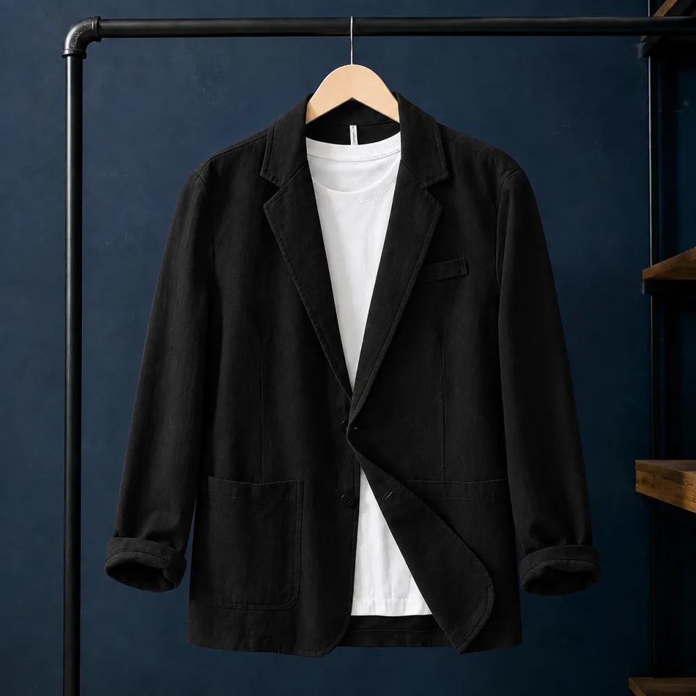 Notched-Lapel Relaxed Jacket