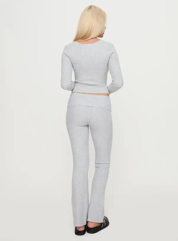 Closed Eyes Flared Pants