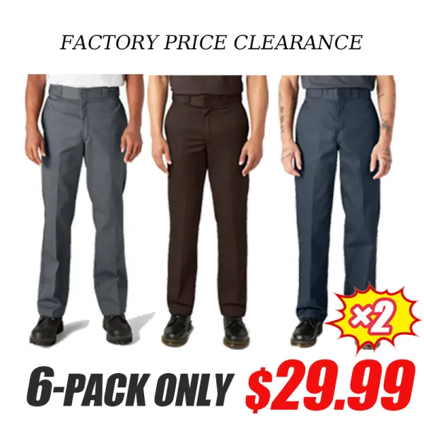 Men's work pants, classic solid color