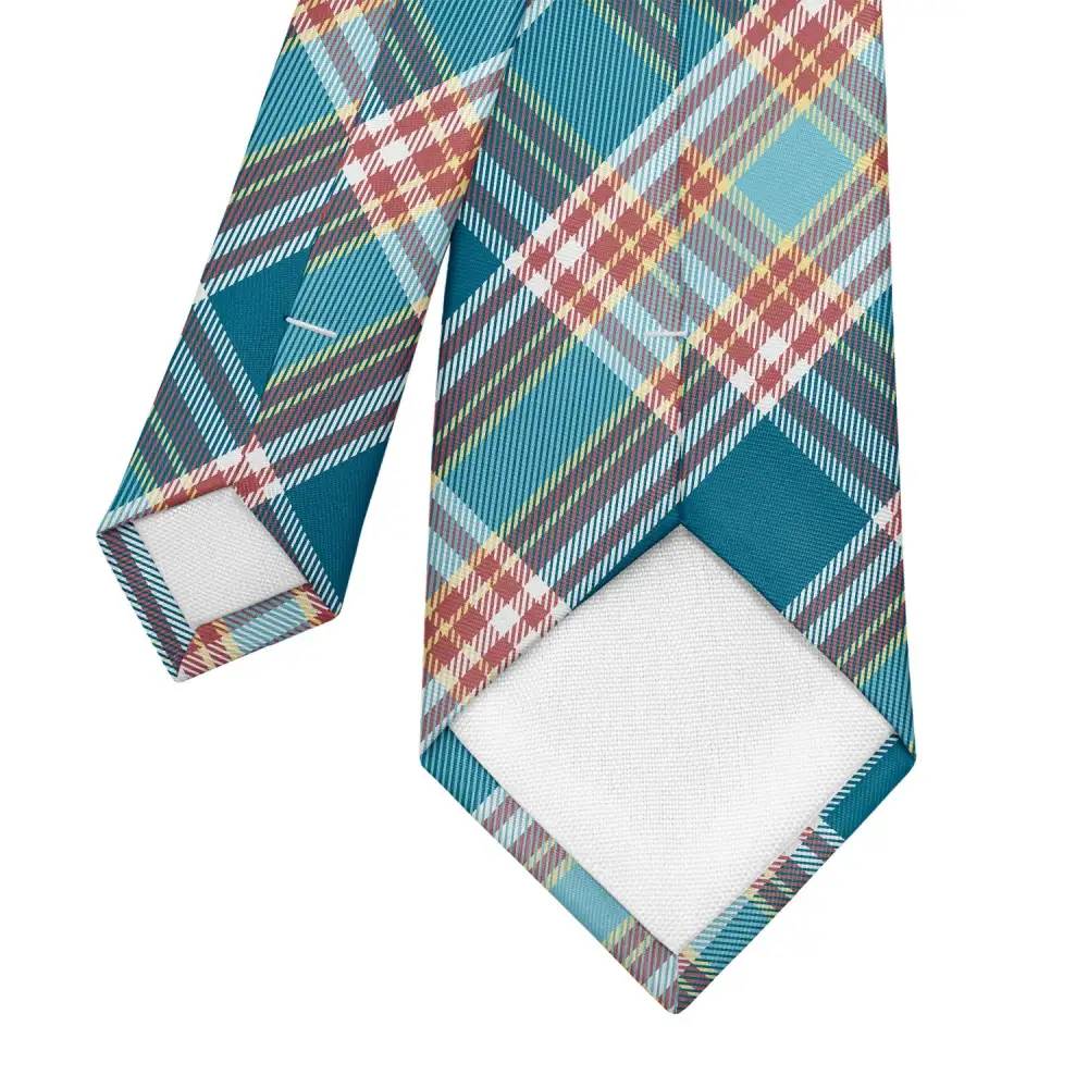 Refined Plaid Design Necktie