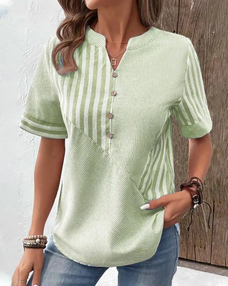Relaxed Striped Blouse