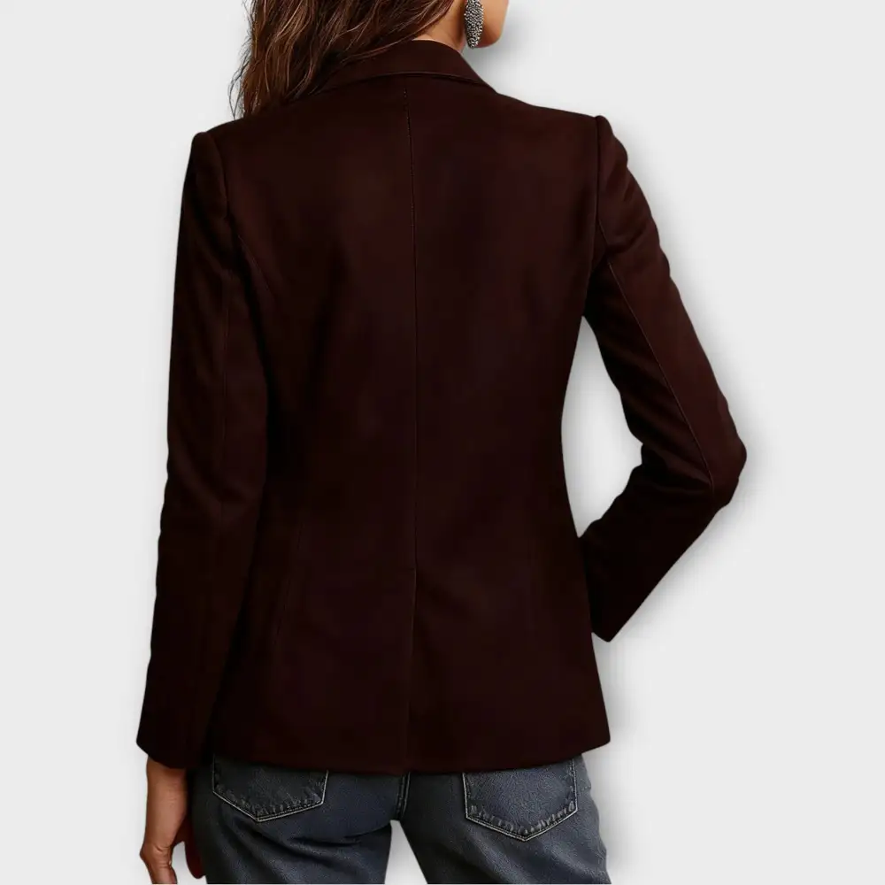 Button Front Structured Blazer
