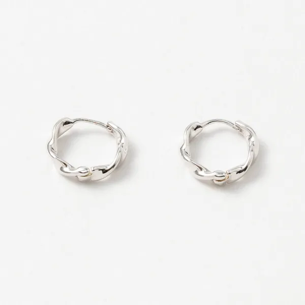 Fluid Circle Hoop Earrings