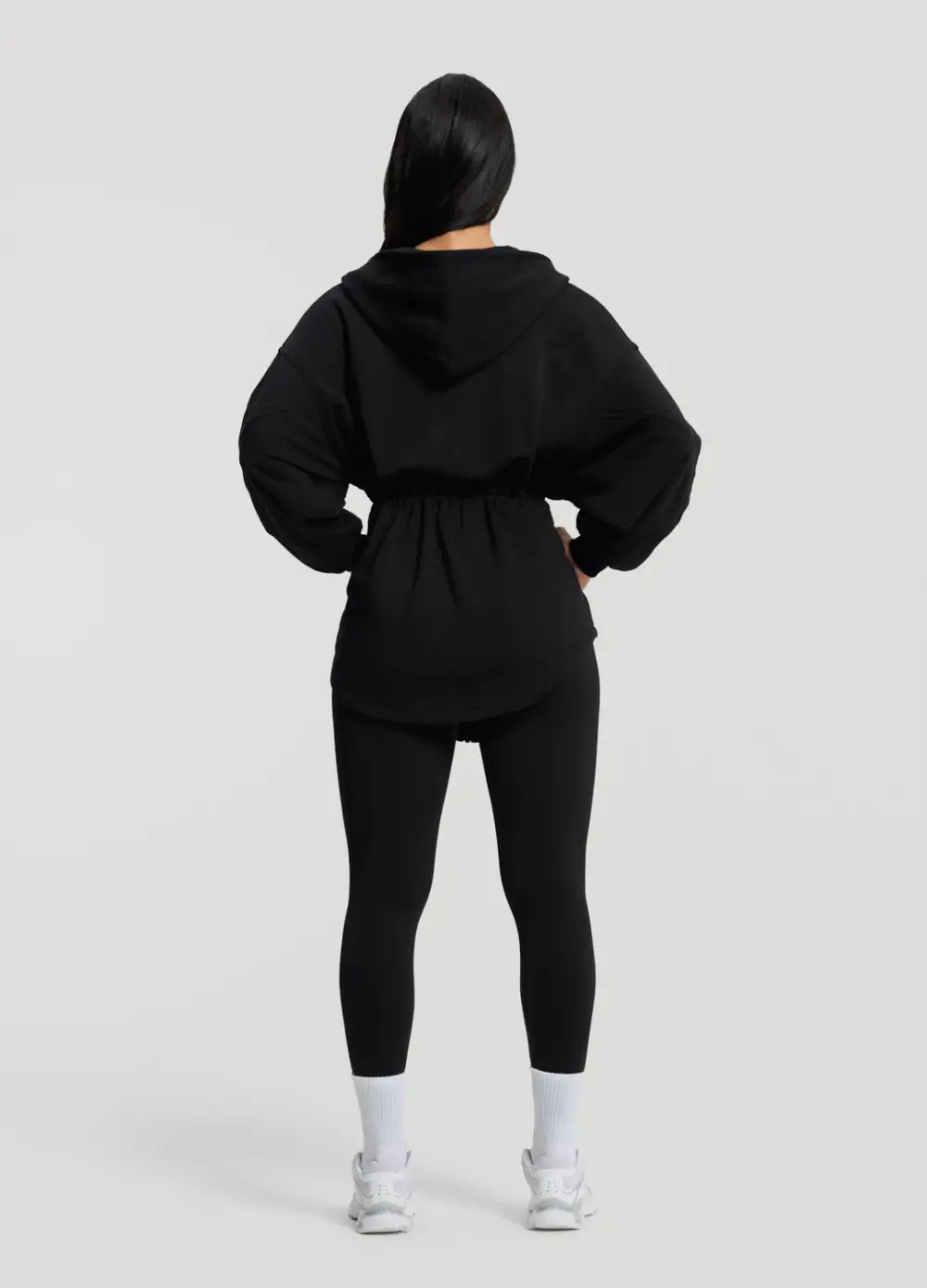 Relaxed Drawcord Hem Lounge Hoodie