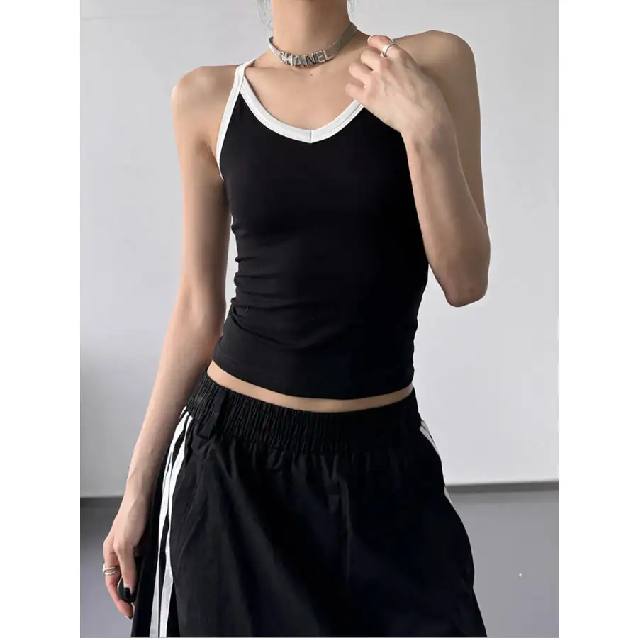 Contrast Trim Camisole Top