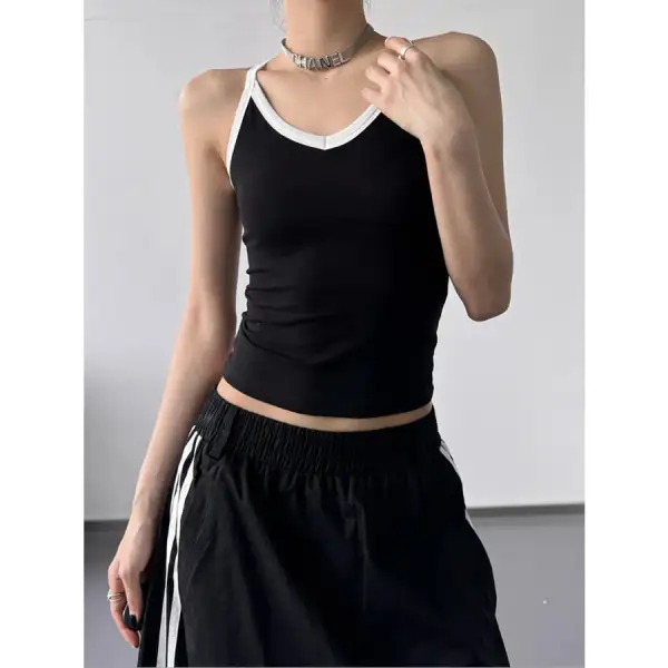 Contrast Trim Camisole Top