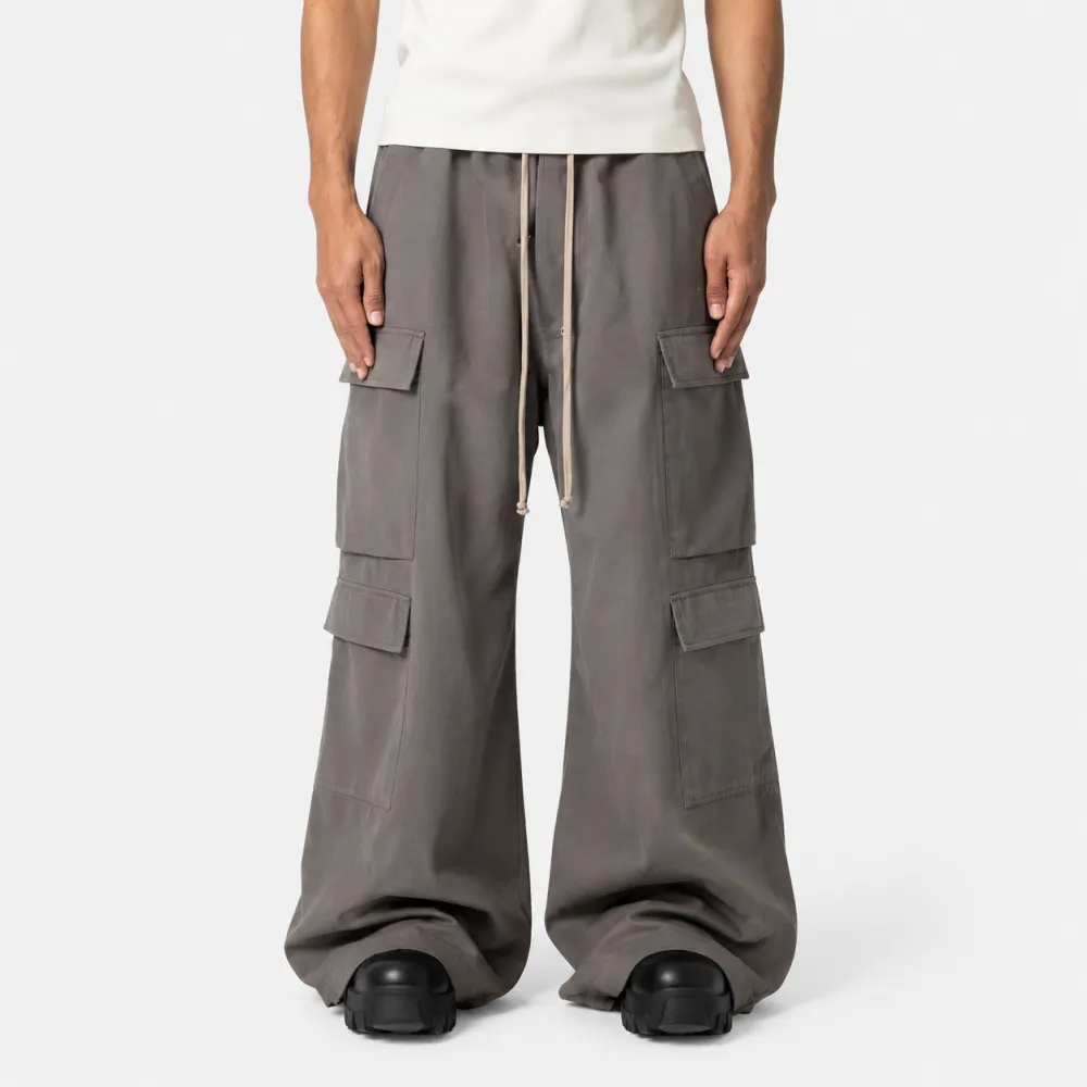 Retro Zip Pocket Wide Leg Cargo Pants
