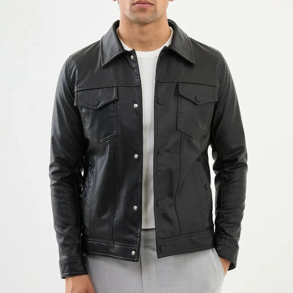 Leather Refined Casual Jacket