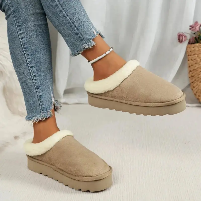 Warm Touch Platform Casual Slippers