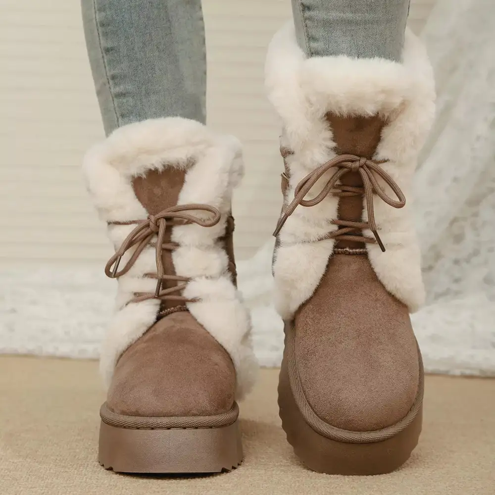 Lace-Up Winter Boots