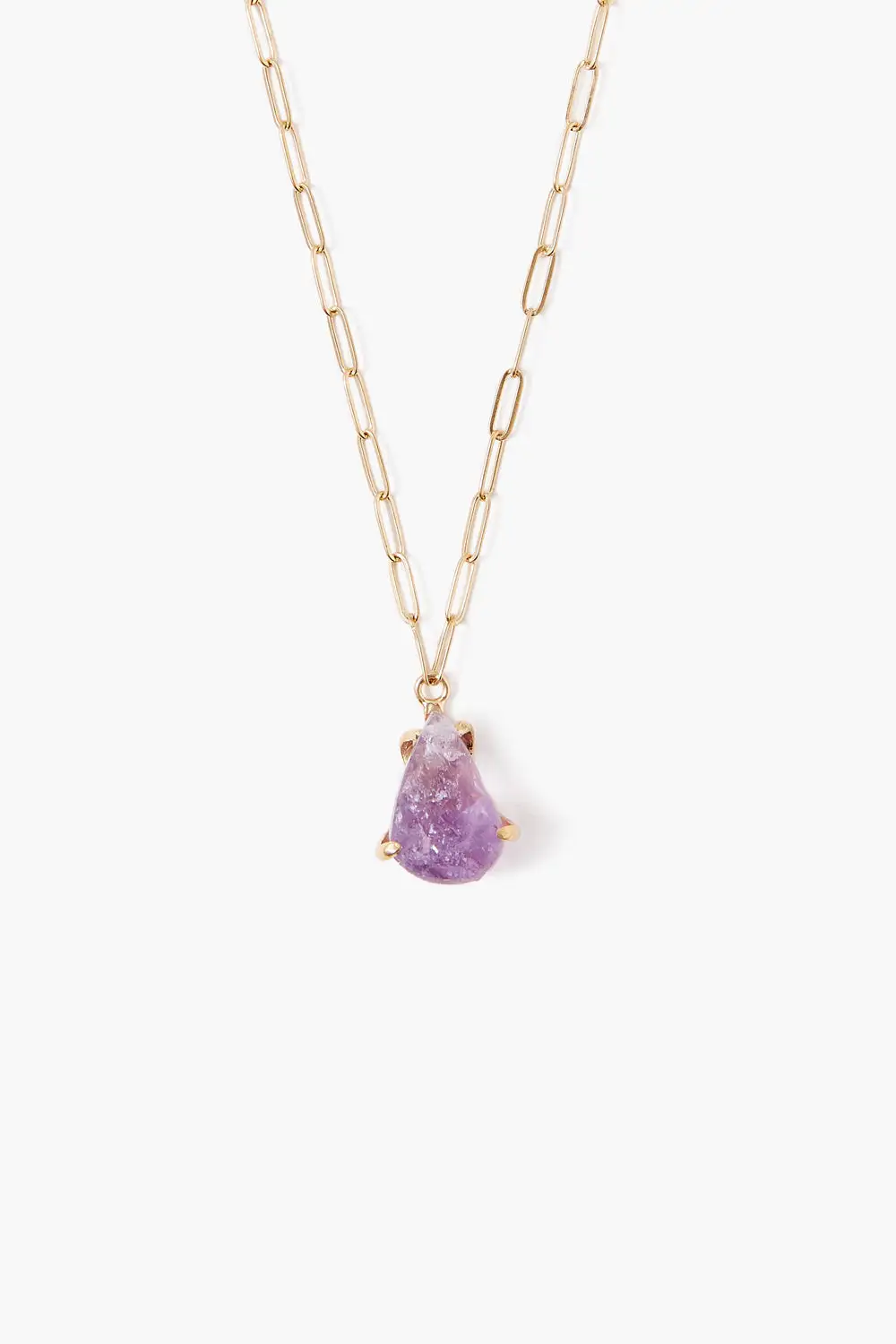 Minimal Gemstone Statement Necklace