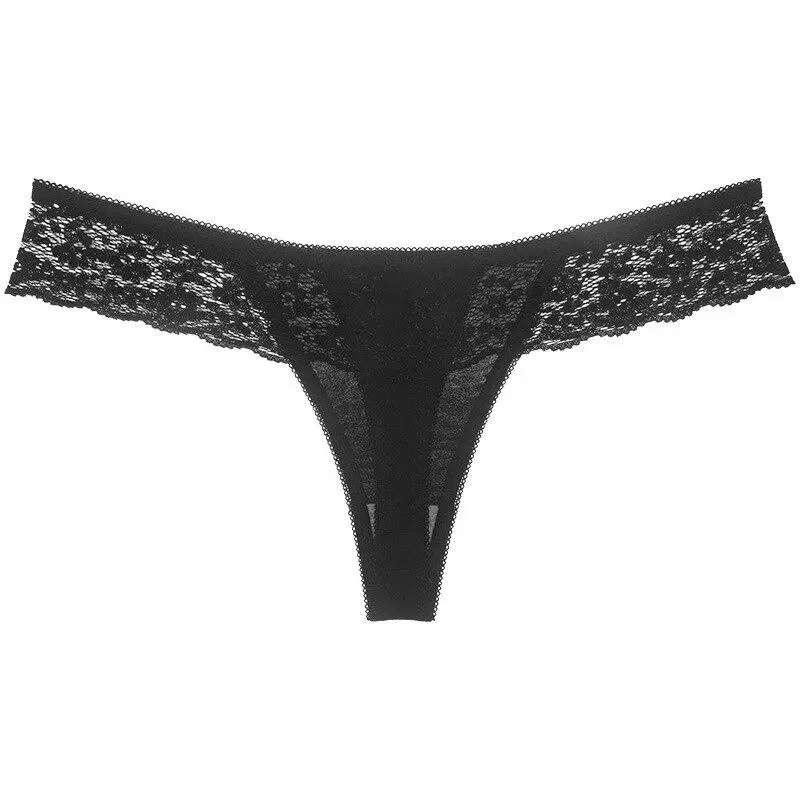 Classic Lace Bow-Detail Thong