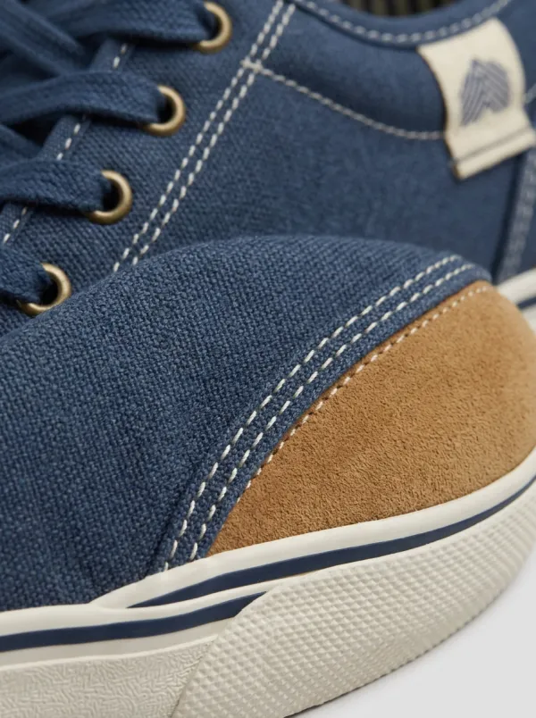 Relaxed Leather Look Graphic Essential Men's Canvas Shoes