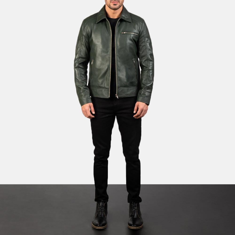 Men's Classic Everyday Biker Leather Jacket