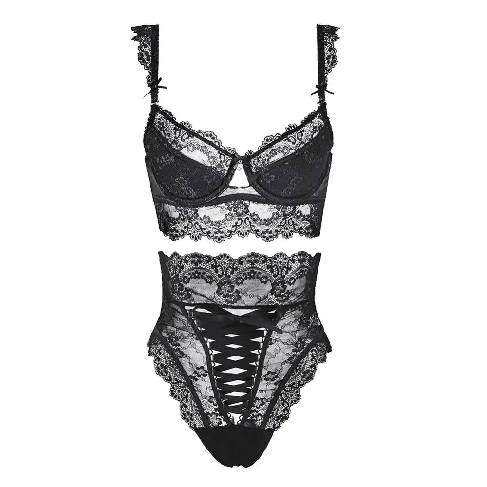 Sheer Multi-Bottom Lingerie Set
